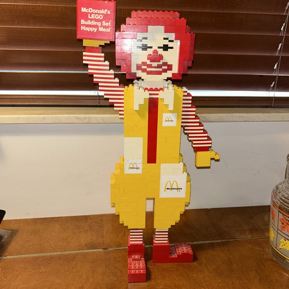 Collectors 1980s Ronald McDonald Lego Store Advertising Display Figure McDonalds
